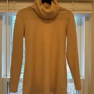 Dudley Stephens Camel Cowl Neck Long Sleeve Sweater